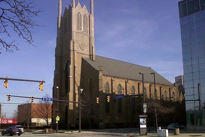 St. Peter Church in Cleveland is one of 13 parishes in the Cleveland Diocese affected by the Vatican's overturning of Bishop Richard Lennon's decision to shutter the buildings.