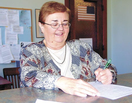 Terry Katz/Journal
Pattie Bender collected 111 signatures on her election petition for St. Joseph County clerk/register of deeds.