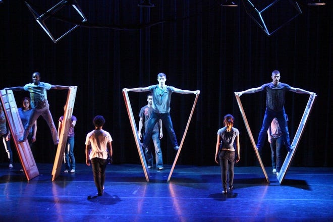 Geneva Concerts will present Brian Sanders' "JUNK" -- bridging the gap between dance and physical theater with the use of found objects (the so-called "junk," such as trash cans broken ladders, windowpanes and such) and clever inventions -- to the Smith Opera House (82 Seneca St., Geneva) on Friday, March 30.