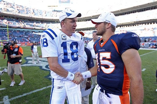 Manning and Tebow from previous season