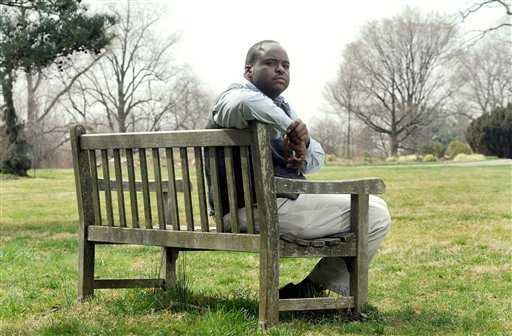 Robert Collins of Baltimore poses for a photo Friday, March 16, 2012 at Cylburn Arboretum in Baltimore. When Collins returned from a leave of absence from his job as a security guard with the Maryland Department of Public Safety and Correctional Services in 2010, he was asked for his Facebook login and password during a reinstatement interview, purportedly so the agency could check for any gang affiliations. (AP Photo/Steve Ruark)