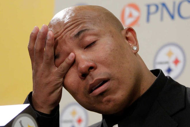 Hines Ward gets emotional during news conference. "I can say I'm a Steeler for life and that's the bottom line, that's all I've really ever wanted," Ward said.