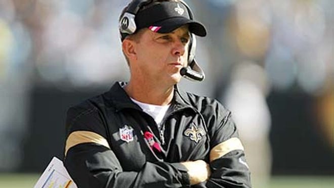 New Orleans Saints head coach Sean Payton, shown during a game last season, has been suspended for the entire 2012 season by the NFL for his role in a bounty system the Saints were found to be using.