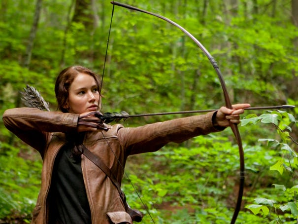Jennifer Lawrence stars as Katniss Everdeen in ‘The Hunger Games.'