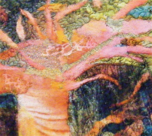 This is an example of Priscilla Lynch’s technique of needle-felting.