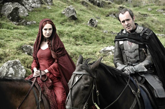 Carice van Houten and Stephen Dillane star in HBO's "Game of Thrones."