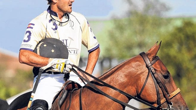 David 'Pelon’ Sterling rides with Valiente II, which won 11-10 Friday in USPA Piaget Gold Cup play.