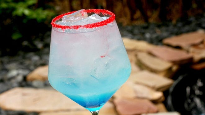 For the Fourth of July, try a red, white and blue lychee margarita cocktail at Echo.
