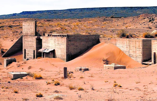 An abandoned uranium mine on the Navajo reservation in Cameron, Ariz., has 
joined the list of hundreds of such sites identified across Navajo territory 
in Arizona, Utah and New Mexico.NEW YORK TIMES / JOSHUA LOTT