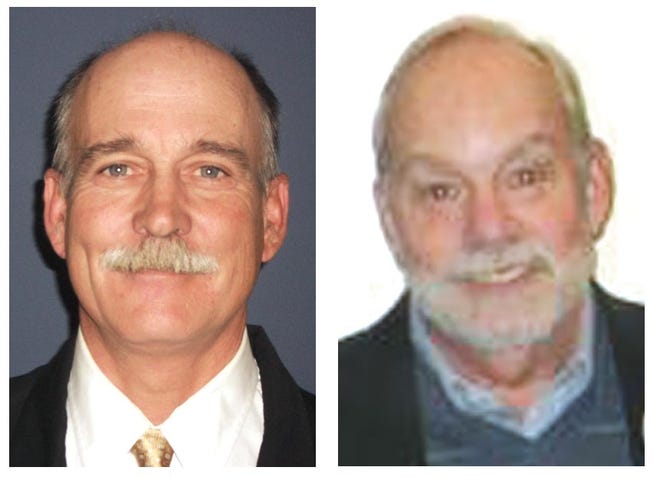 Dighton Board of Selectmen candidates Danny Carpenter Jr., left, and incumbent Tom Pires.