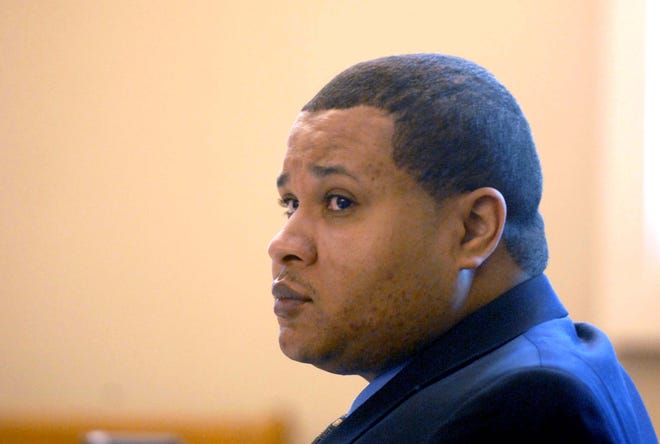 Defendant Chad Schaffer, listens to witness testimonies during the first day of the trial for the murder of Eugene Mallove at Norwich Superior Court on Monday April 9, 2012.