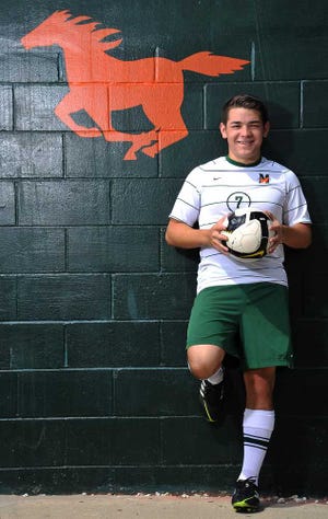 Bruce.Lipsky@jacksonville.com John Mella, 18, was named All First Coast Boys Soccer player of the year.
