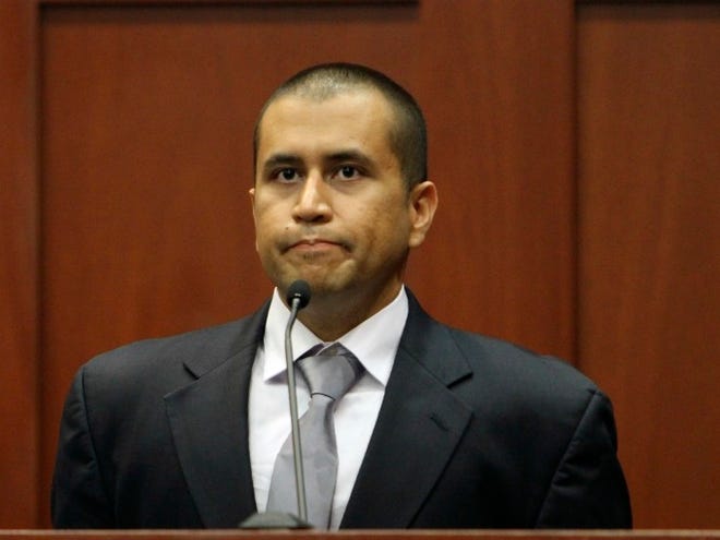 George Zimmerman appears before Circuit Judge Kenneth R. Lester Jr. on Friday, April 20, 2012, during a bond hearing in Sanford. Lester says Zimmerman can be released on $150,000 bail as he awaits trial for the shooting death of Trayvon Martin. Zimmerman is charged with second-degree murder in the shooting of Martin. He claims self-defense. (AP Photo / Orlando Sentinel, Gary W. Green, Pool)