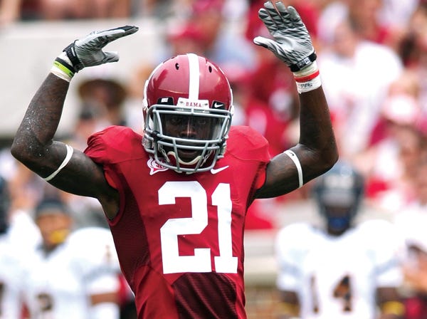 Alabama defensive back and former Gadsden City star Dre Kirkpatrick is expected to be one of five former Crimson Tide players to be selected in the first round of Thursday's NFL draft.
(Dave Hyatt | Gadsden Times | File)