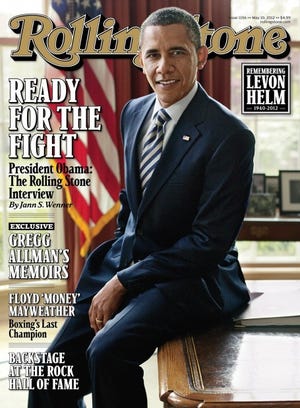 President Barack Obama is seen on the cover of Rolling Stone magazine that hits newsstands on Friday.