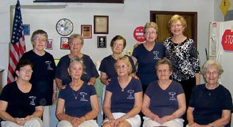At the TOPS installation front row: Glenda Rauch, secretary; Hope Emery, assistant weight recorder; Bobbi Culbreth, co-leader; Teena Smith, treasurer; Maggie Hill, weight recorder. Second row: Barb Wade, Bessie Beach, Sunshine Lady; Sara Weaver, leader; Margaret Muzzey, a winter visitor from Vermont; and Betty Jo Carden. Those not pictured are Ines Russ, photographer; Christine Kehr, Molly Anne May, Eva (Jan) Miller, Barbara Muzzey and Charlotte Rowland. Contributed photo