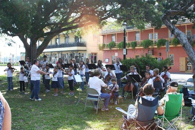 First Coast Suzuki Players spring concert - Saturday, April 28 - Students in the First Coast Suzuki Players group will perform at 10 a.m. in the Plaza de Constitution, between King Street and Cathedral Place, in downtown St. Augustine. Guests should bring chairs or blankets for seating. The event is free and open to the public.