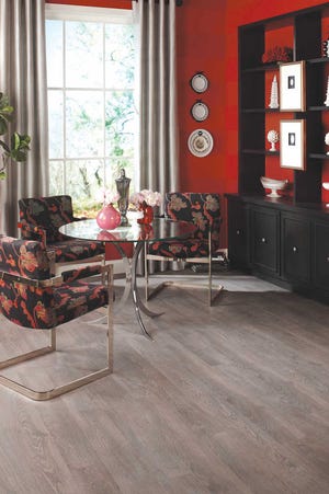 An eclectic room should start with a good foundation. Floors such as Quick-Step's Reclaime flooring in Heathered Oak serve as a pleasing canvas on which to create your eclectic room design.