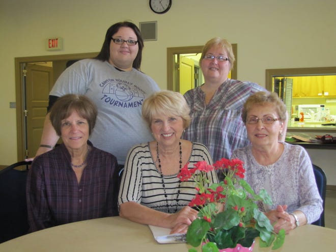 Strawberry Festival planning
Ladies at the First Presbyterian Church of Canton prepare for their annual Strawberry Festival, which is set for Wednesday, May 9, from 4:30 to 7:30 p.m. Committee members include, seated from left, Claudia Moss, Janet White, and Shirley Hoepker. Standing, from left, are Jennifer Cooper and Betty Cooper.