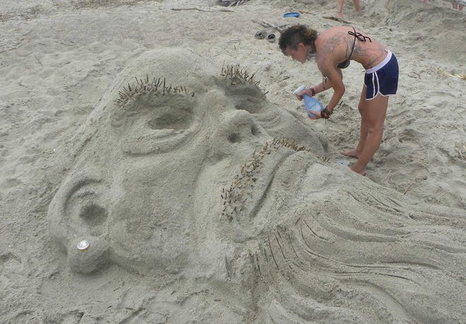 Savannah College of Art and Design's Sand Arts Festival was held Friday on Tybee Island. Eric Curl/Savannah Morning News