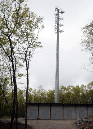 Construction was recently completed on a cell tower off of Warren Street in Upton.