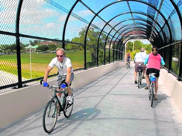 The Legacy Trail's final link, a bridge over U.S. 41, was completed last 
year. HERALD-TRIBUNE ARCHIVE / 2011