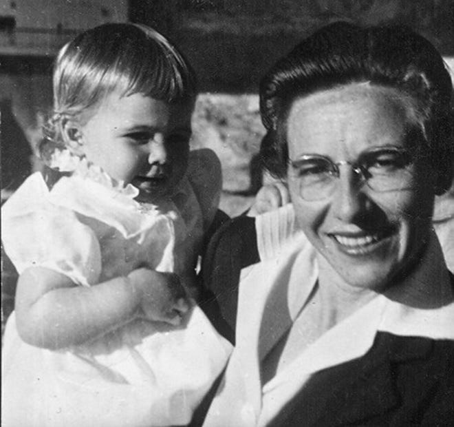 My mom, Sue Gerard, and me in 1950. Happy Mother’s Day.