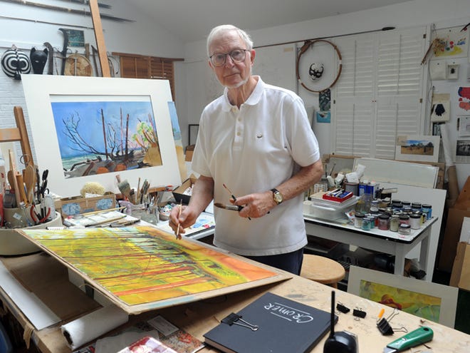 The home of Daniel Cromer will be apart of the Artist Guild Tour. Cromer, an artist and a painter, has a studio at his home where he can also look over his backyard.