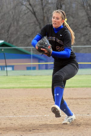 Mount Shasta senior Kayla Spini stepped into the Northern Section record book Wednesday when she earned her 90th high school career pitching victory.