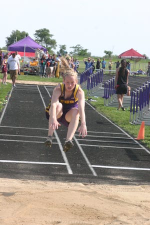 The Farmington Lady Farmers will send three individuals (in four events) and their 1600 relay team to the 1A State Track and Field Meet in Charleston this coming week. Julie Broadway finished second in the long jump as well as in the 400.