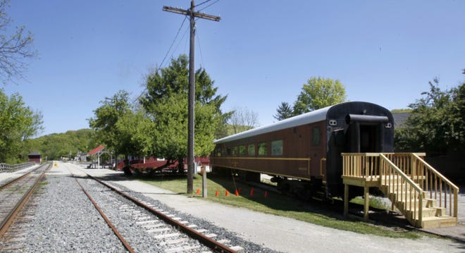 The conservancy for Cuyahoga Valley will soon open a gift shop in an old rail car parked on a siding next to the rail depot May 2012 in Peninsula, Ohio. (Paul Tople/Akron Beacon Journal)