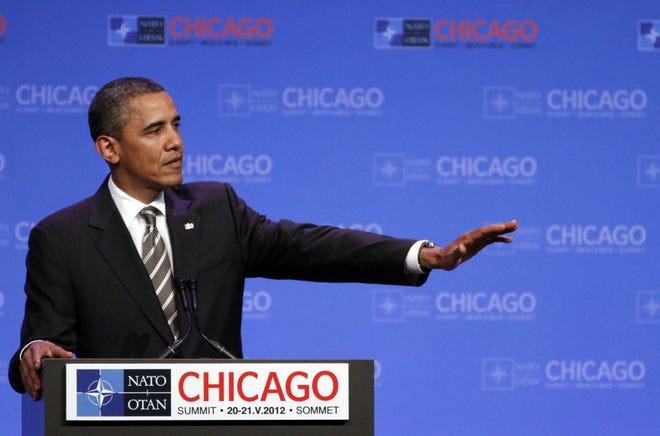 President Barack Obama speaks late this afternoon at the NATO Summit in Chicago
