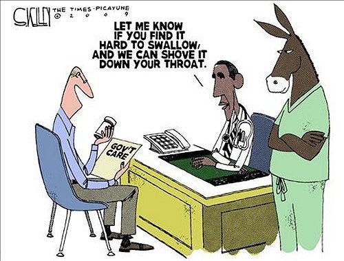 ObamaCare editorial cartoon