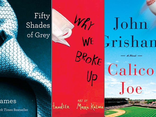 "Fifty Shades of Grey," "Why we Broke Up" and "Calico Joe" made Carolyn Mason's summer reading list.