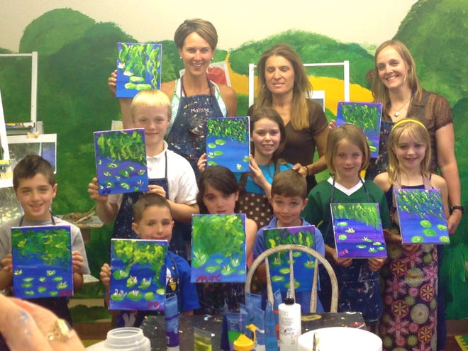 On Sunday, May 20, a group of Wrentham children and moms enjoyed an afternoon of painting and fun at The Young Artist’s Studio in downtown Wrentham to raise money for The Fresh Air Fund, an organization that sends inner city children to host families or to camp to experience country life.