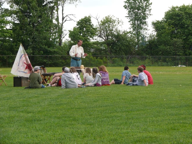 Wayland-Cohocton seventh-graders participated in a Civil War reenactment.