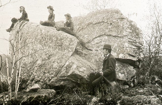 Druidical Rock will be featured along with other long-forgotten slides from Medford botanist George Davenport during the Friends of the Fells annual meeting on May 31.