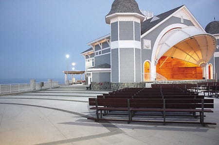 The new Seashell Stage is ready for its opening night.

Courtesy photo