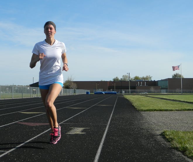 West Ottawa runner Lauren DeShaw is looking to make the state meet in the 800 meters.