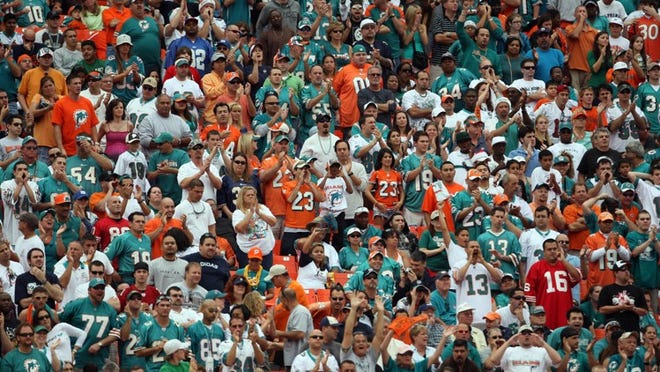 The Dolphins, hoping to again regularly see crowds like this one in 2008, are changing their strategy of how they market the team to fans.
