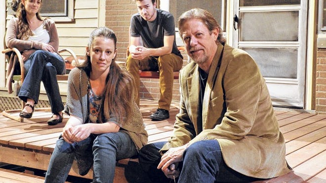 The cast of Palm Beach Drama-works’ 'Proof’ includes, from left, Sarah Grace Wilson (Claire), Katherine Michelle Tanner (Catherine), Cliff Burgess (Hal) and Ken Kay (Robert).