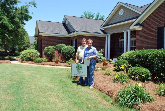 Courtesy of Delores Derrick The Richmond Hill Garden Club named the lawn of Rick and Carla Howard as their June Yard of the Month.
