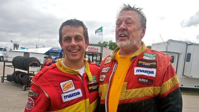 Wayne (left) and Joe Nonnamaker race today at Mid-Ohio as part of Team Sahlen, which also features Will Nonnamaker. Joe has been a part of racing for 40 years and has been racing teammates with his sons for several years.