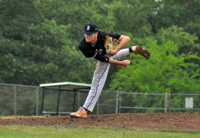 Sports Philadelphia, PA Colin Perro a Senior at Cherokee High School Pitches the ball to opposing team, Berks County during the 27th Annual Carpenter Cup game Tuesday morning held at FDR Park ... Richie Ashburn Field, Philadelphia