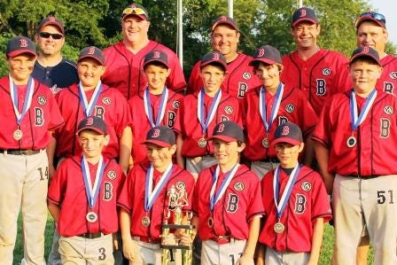 The Bensalem Ramblers 11U baseball team gained the title in the Clash of the Titans Tournament. Team members include (front row, from left) Brendan Sullivan, Evan Kirby, Joseph Baranoski and Dominic Grady. In the second row are Stephen Aldrich, Keith Rooney, Nick Dean, Andrew Costello, Trevor Giwerowski and Andrew Sicinski. In the third row are Doug Giwerowski, Steve Aldrich, Al Costello, Tim Dean and Drew Sicinski.
