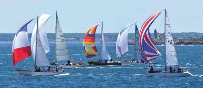 Competitors are off in the 2012 Newport Bermuda Race.