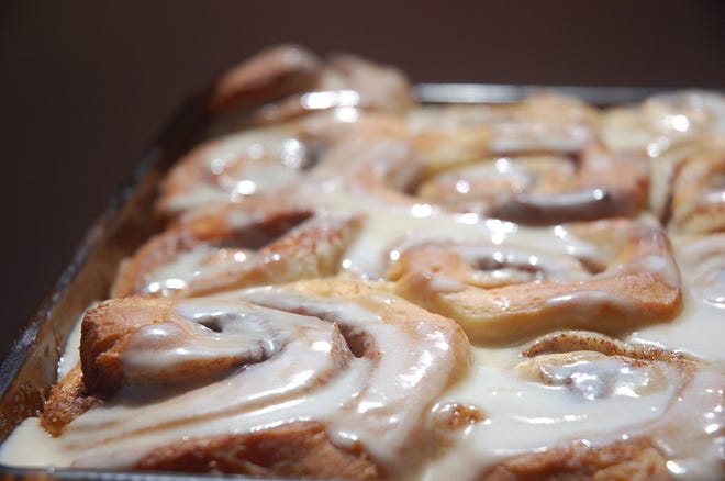 One secret to great cinnamon rolls is the addition of mashed potatoes to the dough, which helps yield moist, soft rolls.