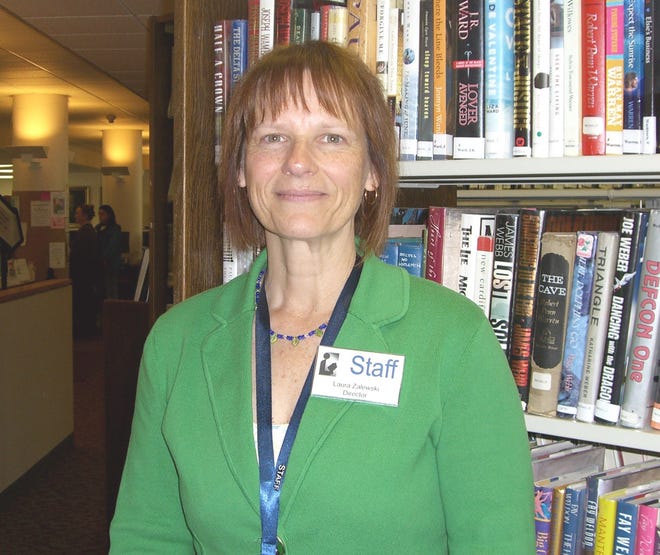 Laura Zalewski, new director at Reuben Hoar Library in Littleton.