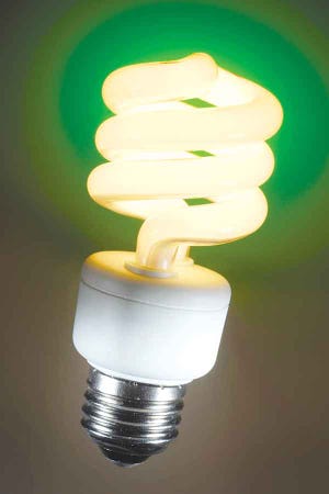 Metro Connection Photo - CFL lights save energy, but are made with mercury vapor that requires some precautions when cleaning up a broken bulb. Once cleaned up, the bulb should be put in a plastic bag and can be disposed of in the trash.