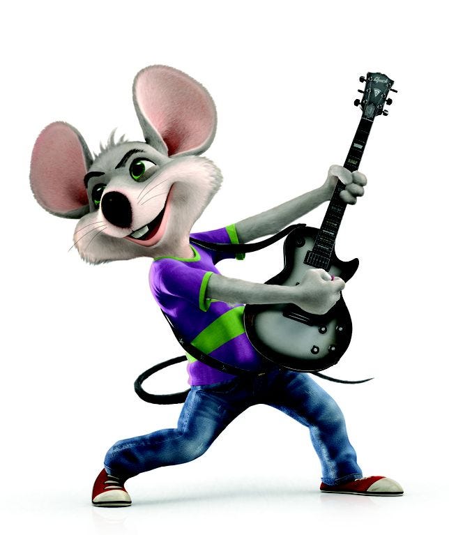 Chuck E Cheese Transforming Into A Rock Star